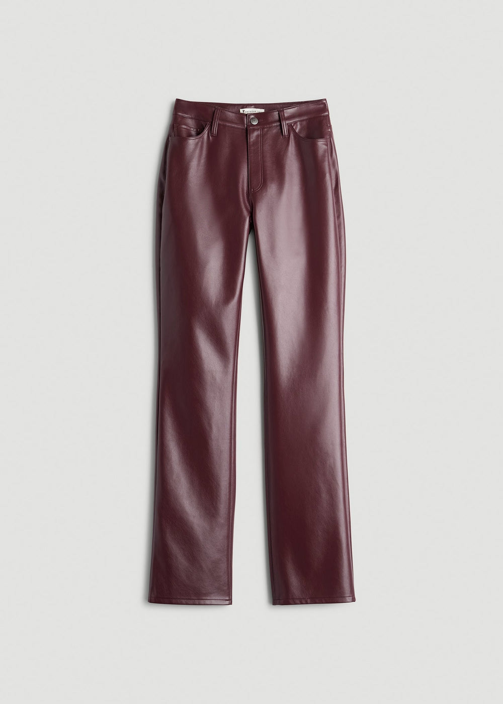 American Tall Sale | True Touch Leather Straight Leg Pants for Tall Women in Port Royale