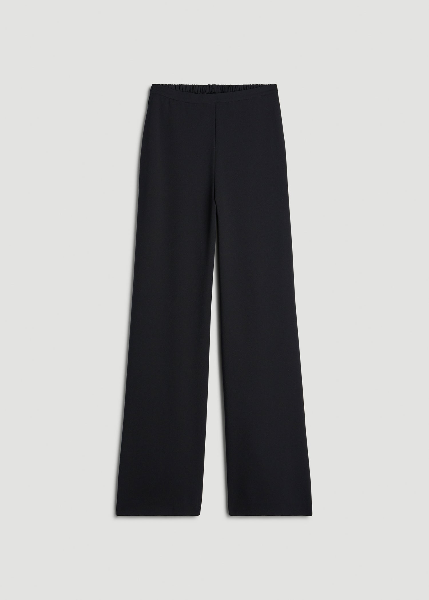 American Tall Online Shop | Pull-On Crepe Ultra Wide Pants for Tall Women in Black