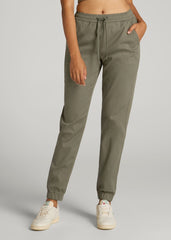 American Tall For Sale | Twill Jogger Pants for Tall Women in Olive