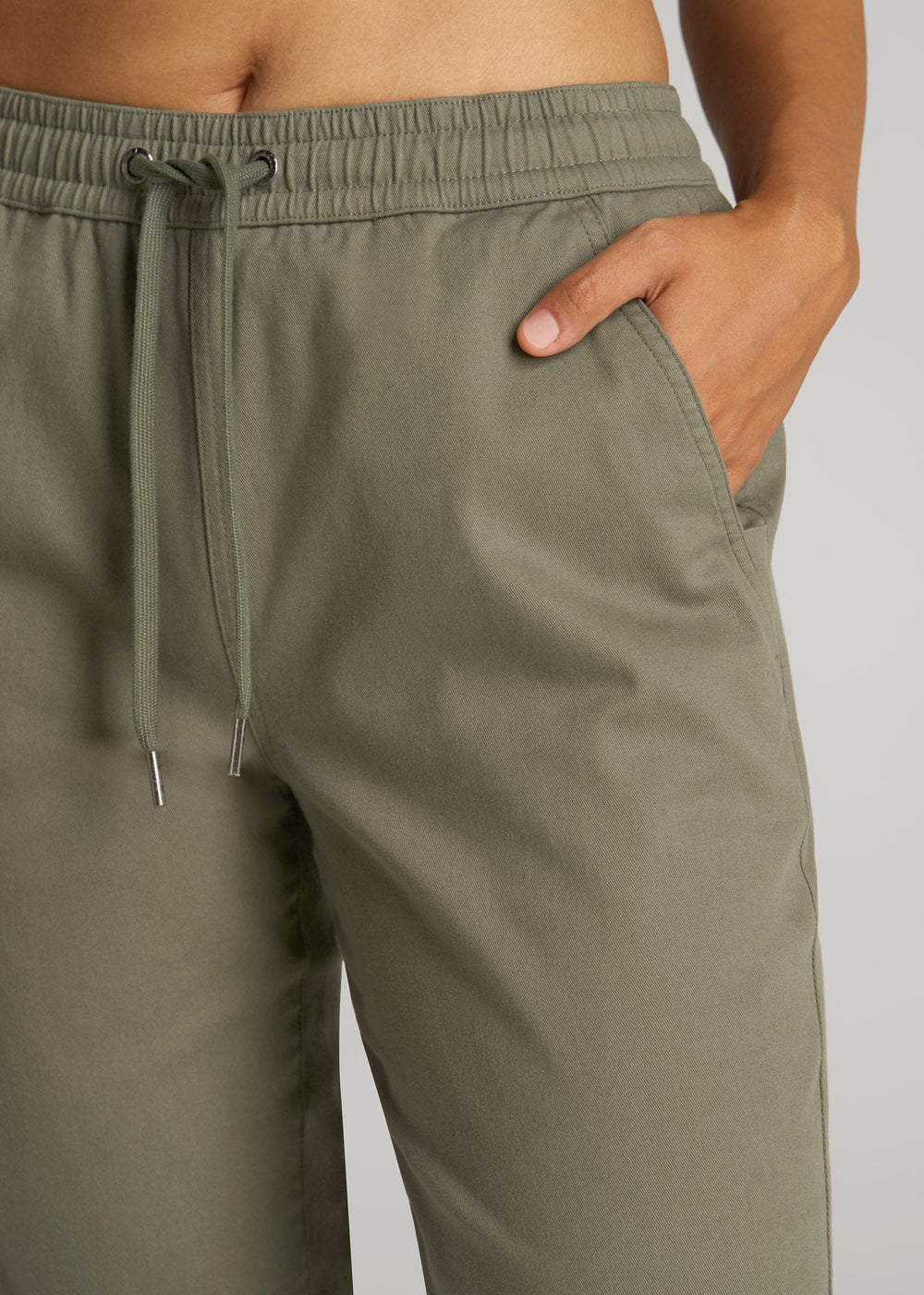 American Tall For Sale | Twill Jogger Pants for Tall Women in Olive