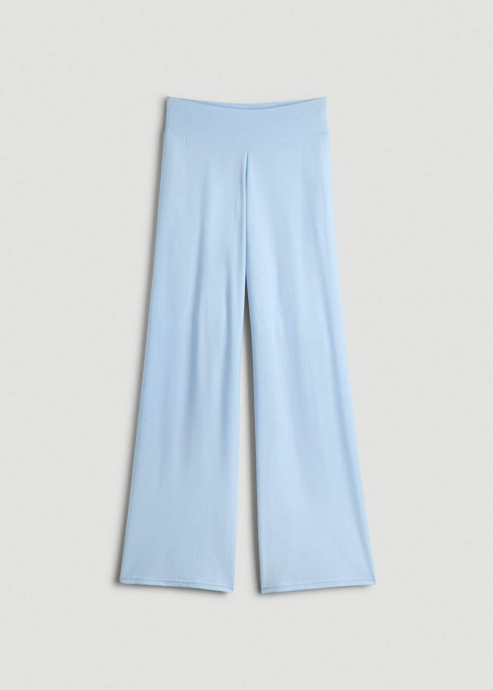 American Tall Discount | Pull-On Breezy Wide Leg Pants for Tall Women in Ice Blue