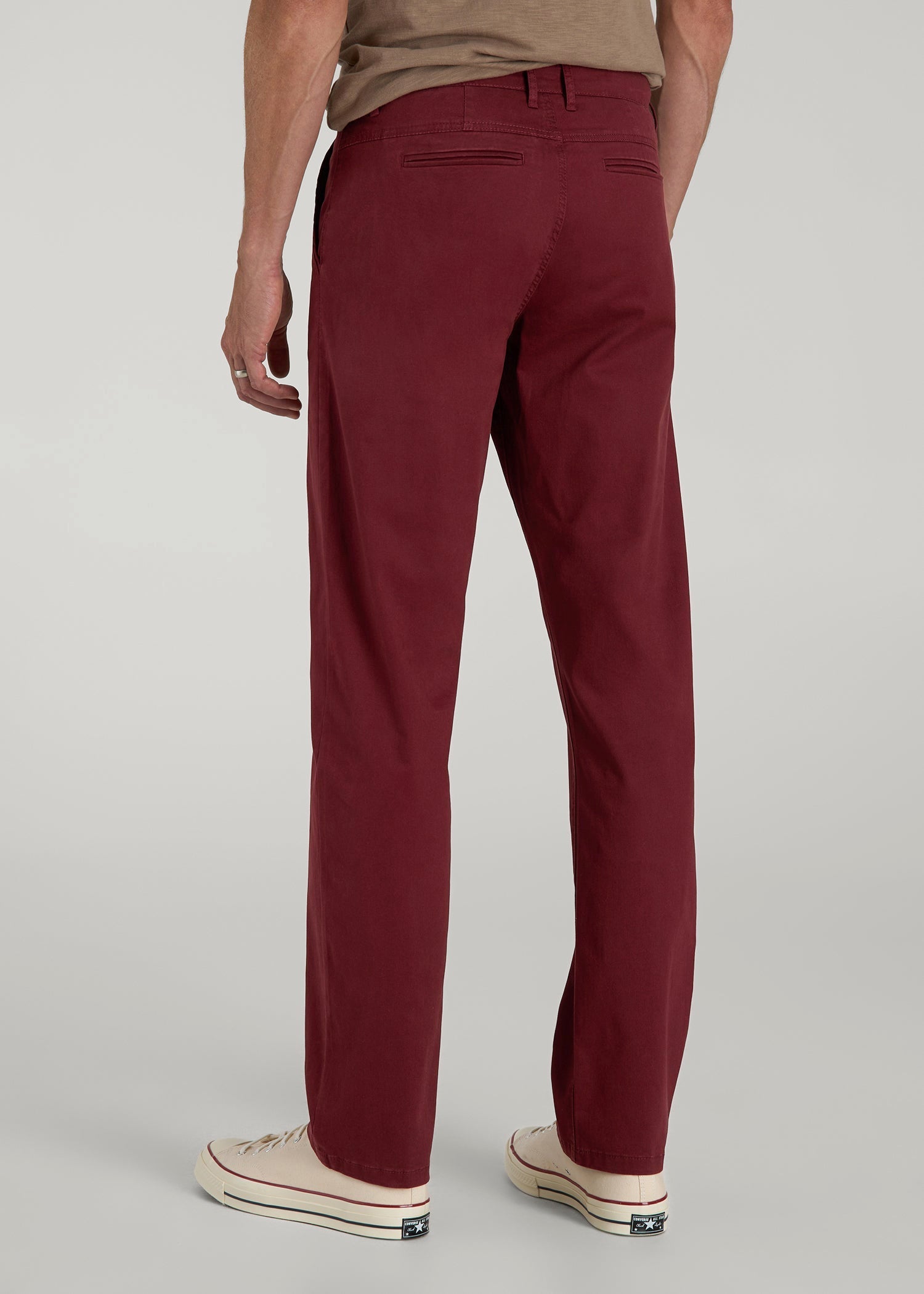 American Tall For Sale | J1 STRAIGHT Leg Chinos for Tall Men in Red Ochre