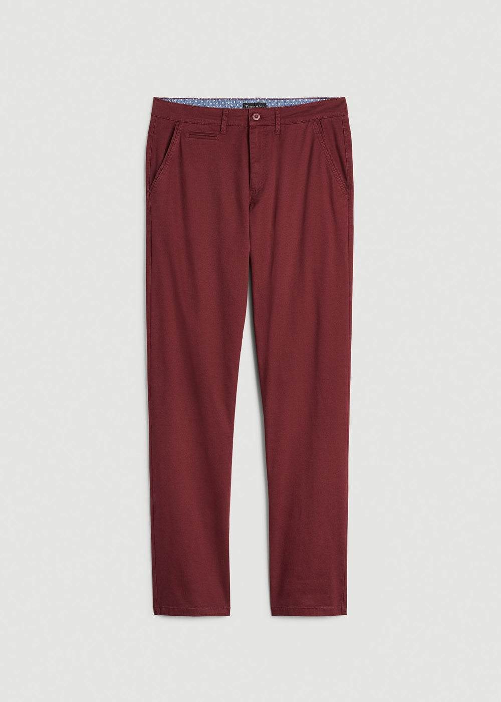 American Tall For Sale | J1 STRAIGHT Leg Chinos for Tall Men in Red Ochre