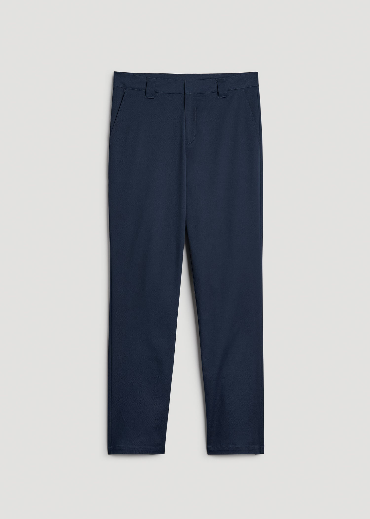 American Tall Discount | LJ&S Stretch Twill STRAIGHT-LEG Work Pants for Tall Men in Marine Blue