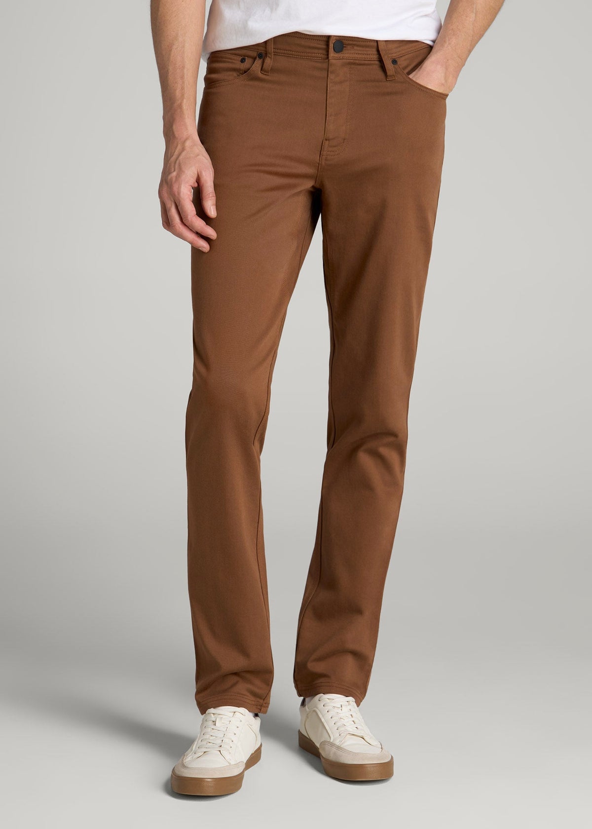 American Tall Sale | Everyday Comfort 5-Pocket TAPERED-FIT Pant for Tall Men in Nutshell