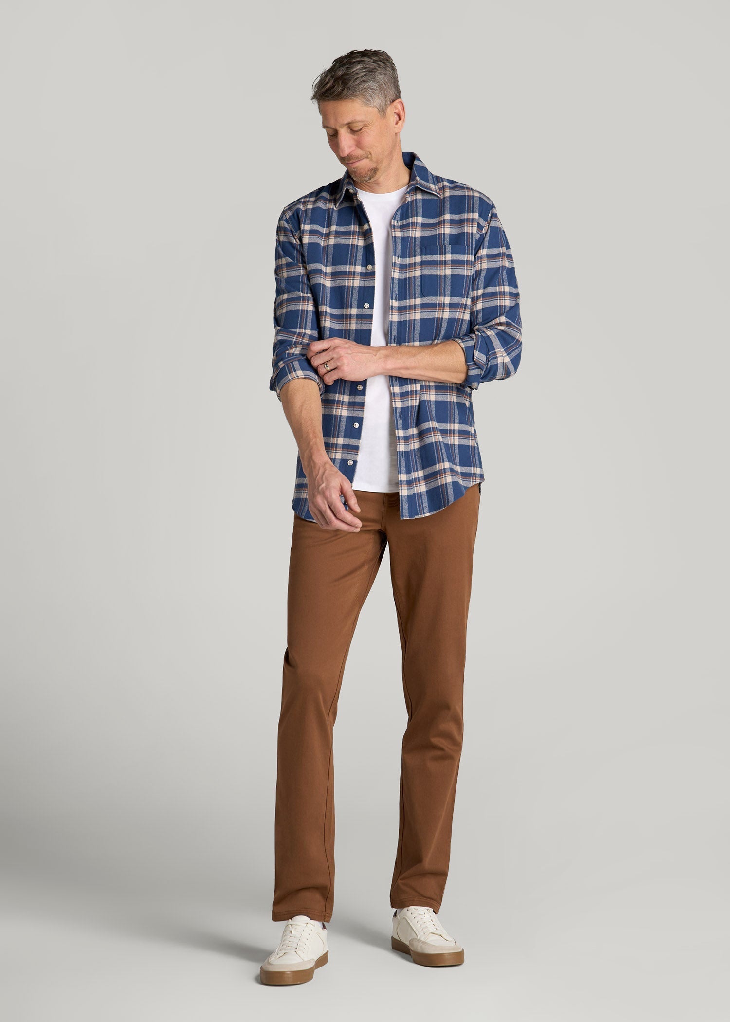 American Tall Sale | Everyday Comfort 5-Pocket TAPERED-FIT Pant for Tall Men in Nutshell