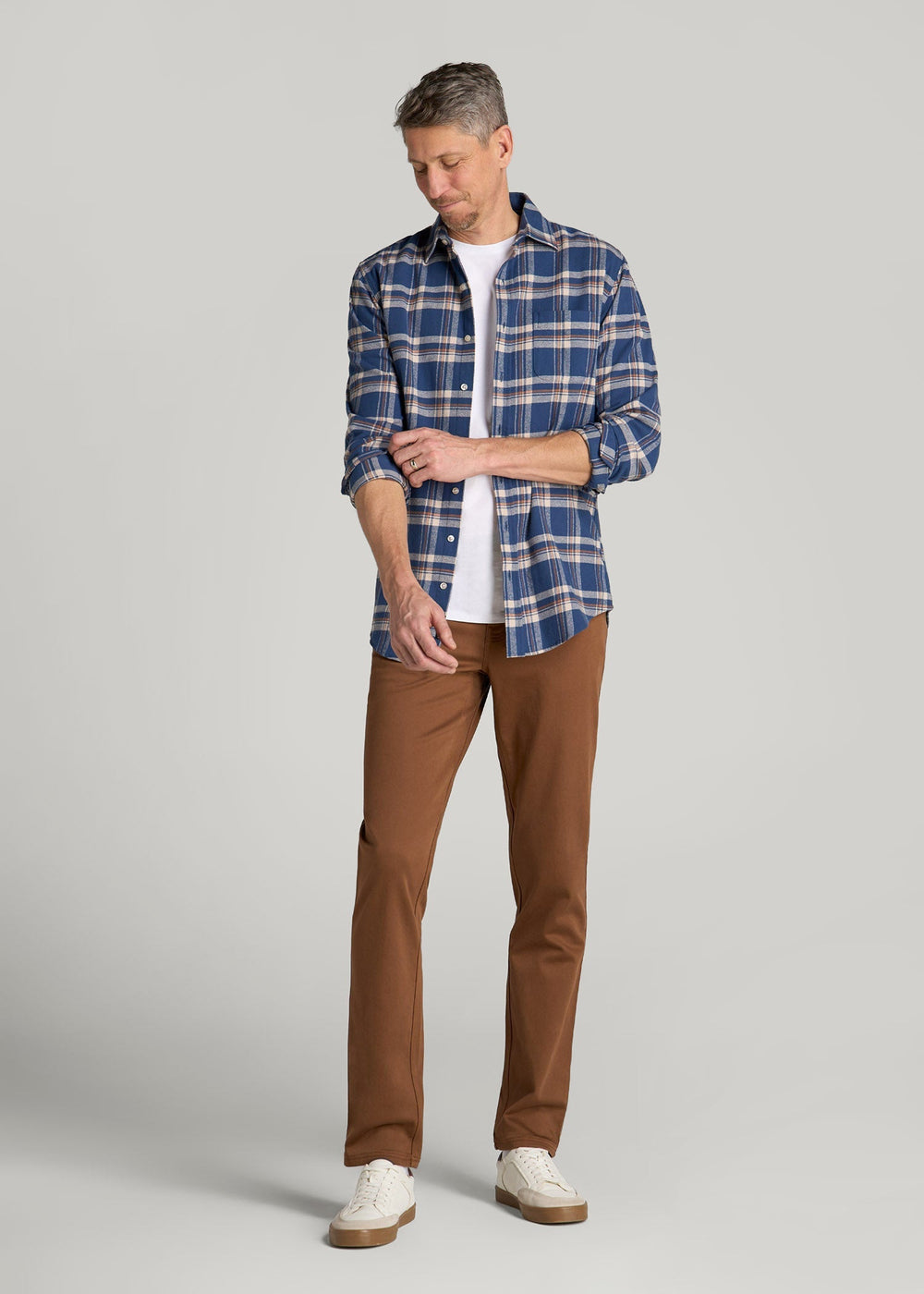 American Tall Sale | Everyday Comfort 5-Pocket TAPERED-FIT Pant for Tall Men in Nutshell