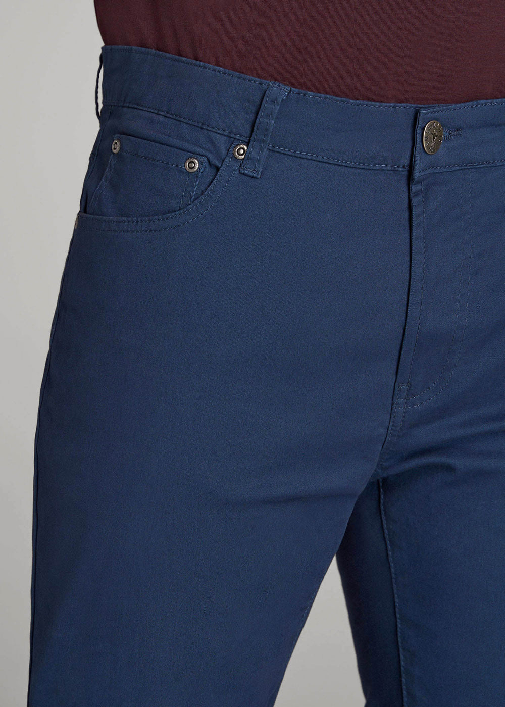 American Tall Online | Dylan Slim Fit Five-Pocket Pants For Tall Men in Marine Navy