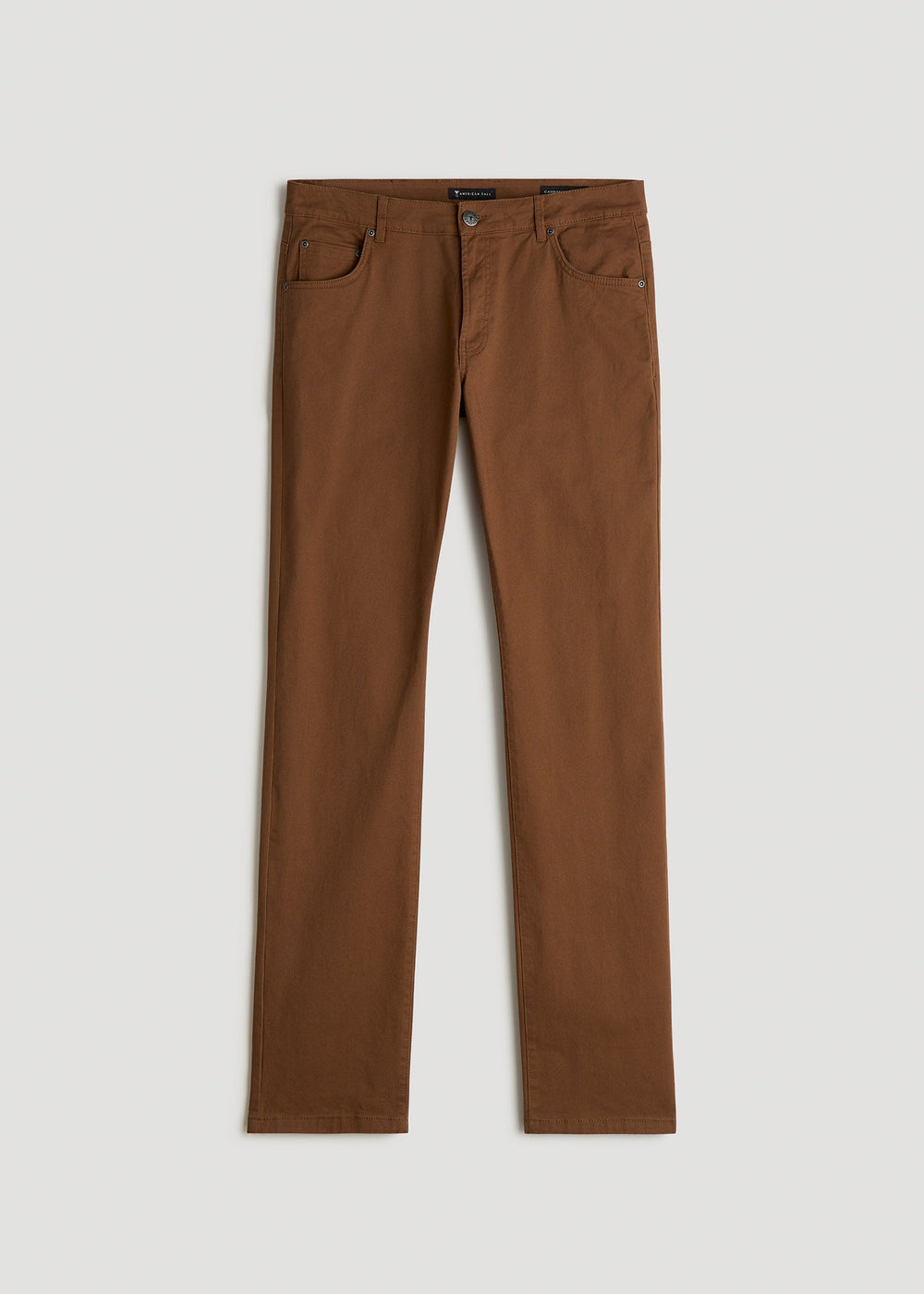 American Tall Sale | Carman TAPERED Fit Five Pocket Pants for Tall Men in Pebble Grey