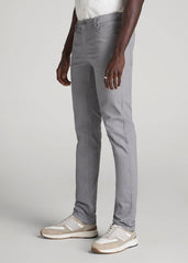 American Tall Outlet | Dylan Slim Fit Five-Pocket Pants For Tall Men in Pebble Grey