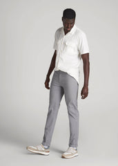 American Tall Outlet | Dylan Slim Fit Five-Pocket Pants For Tall Men in Pebble Grey