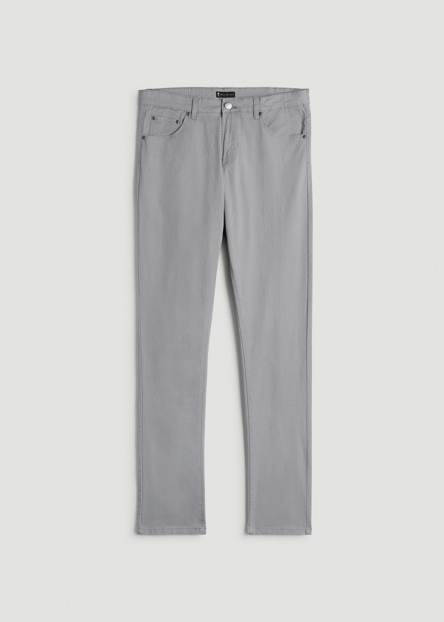 American Tall Outlet | Dylan Slim Fit Five-Pocket Pants For Tall Men in Pebble Grey