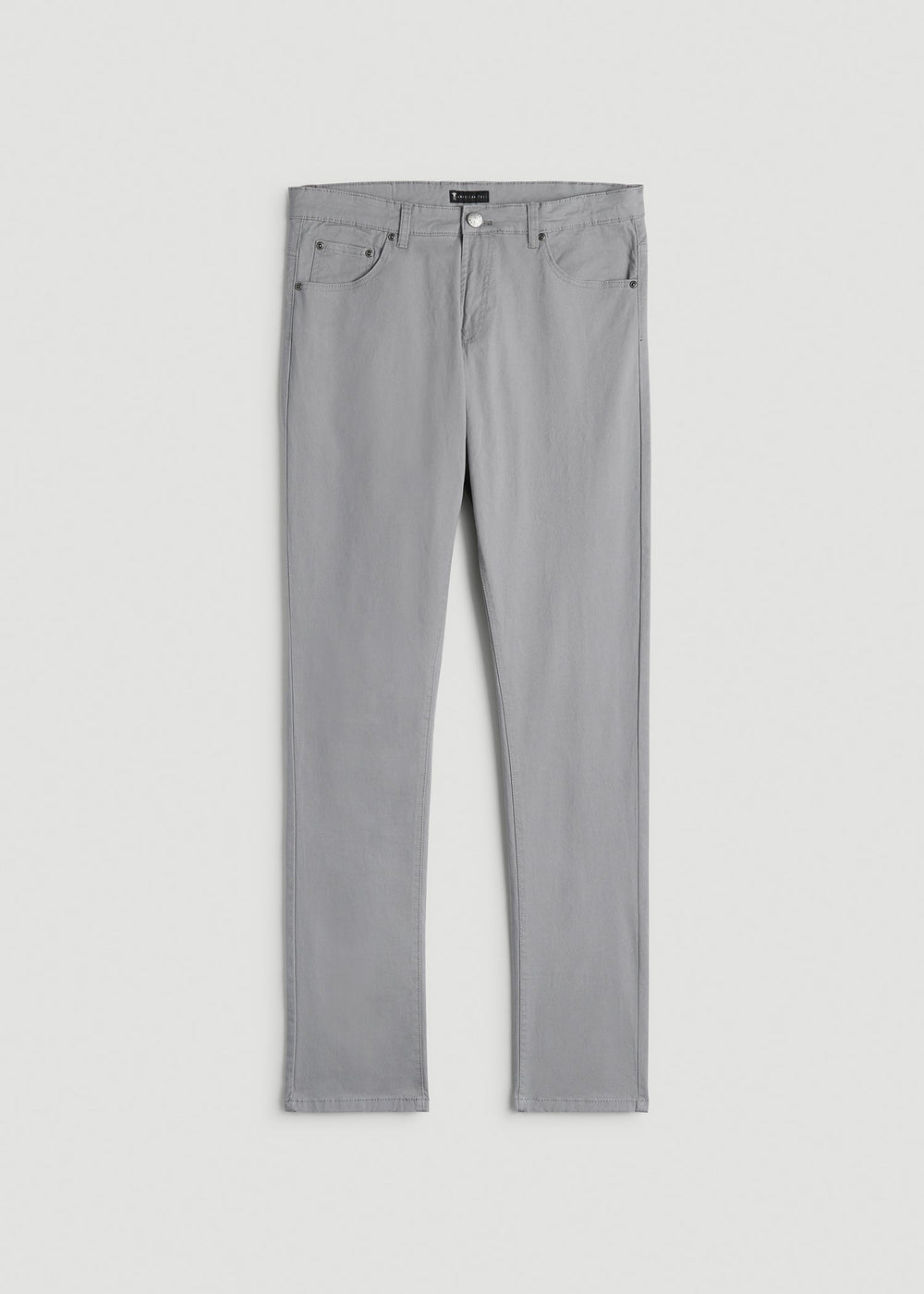 American Tall Outlet | Dylan Slim Fit Five-Pocket Pants For Tall Men in Pebble Grey