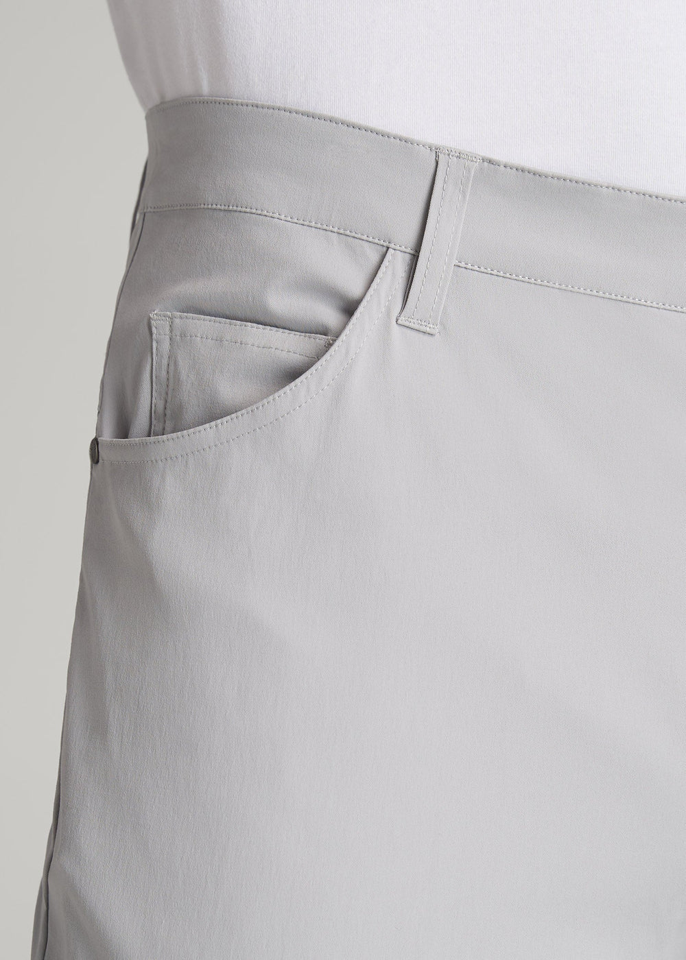 American Tall Online Shop | TAPERED-FIT Traveler Pants for Tall Men in Light Grey
