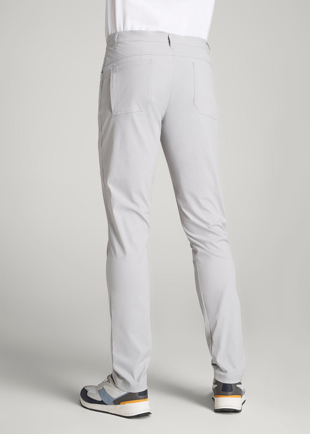 American Tall Online Shop | TAPERED-FIT Traveler Pants for Tall Men in Light Grey