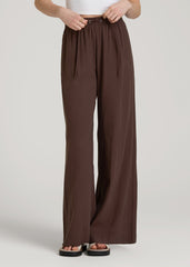 American Tall Sale | Relaxed Pull-On Pants for Tall Women in Espresso