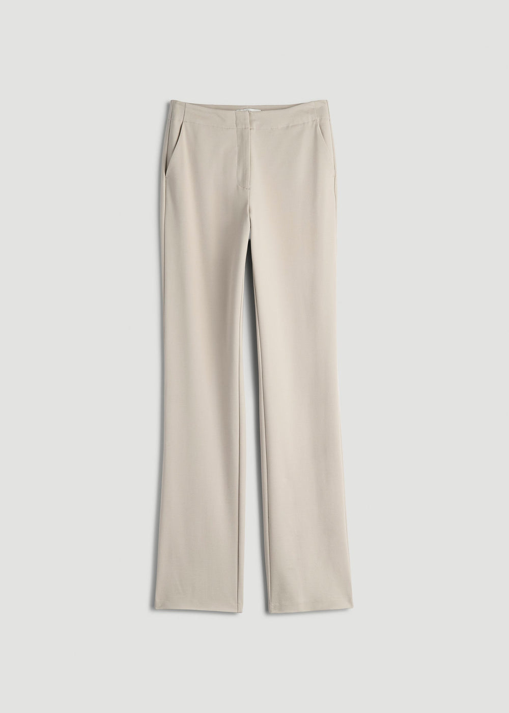American Tall Outlet | Freedom Flex Slim Straight Leg Dress Pants for Tall Women in Stone