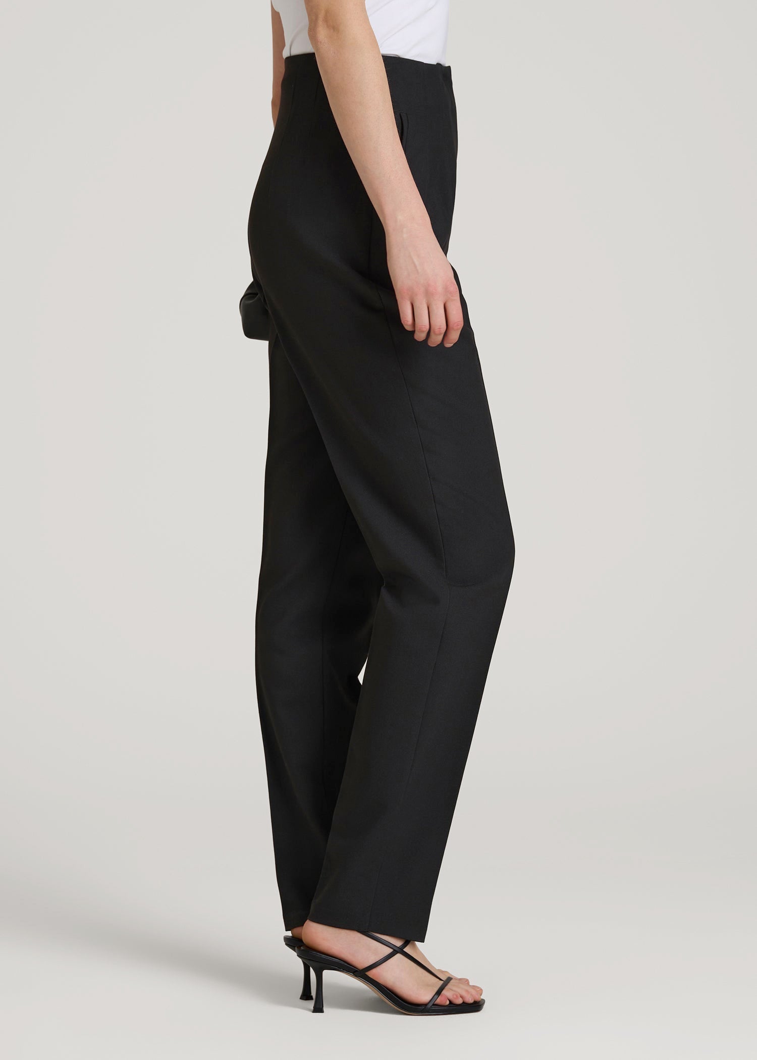 American Tall Sale | High Rise Pants with Darts for Tall Women in Black