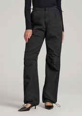American Tall For Sale | Garment Dyed Parachute Chino Pants for Tall Women in Vintage Black
