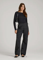 American Tall For Sale | Garment Dyed Parachute Chino Pants for Tall Women in Vintage Black