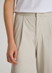American Tall Online | Commuter Pleated Jogger Pant for Tall Women in Stone