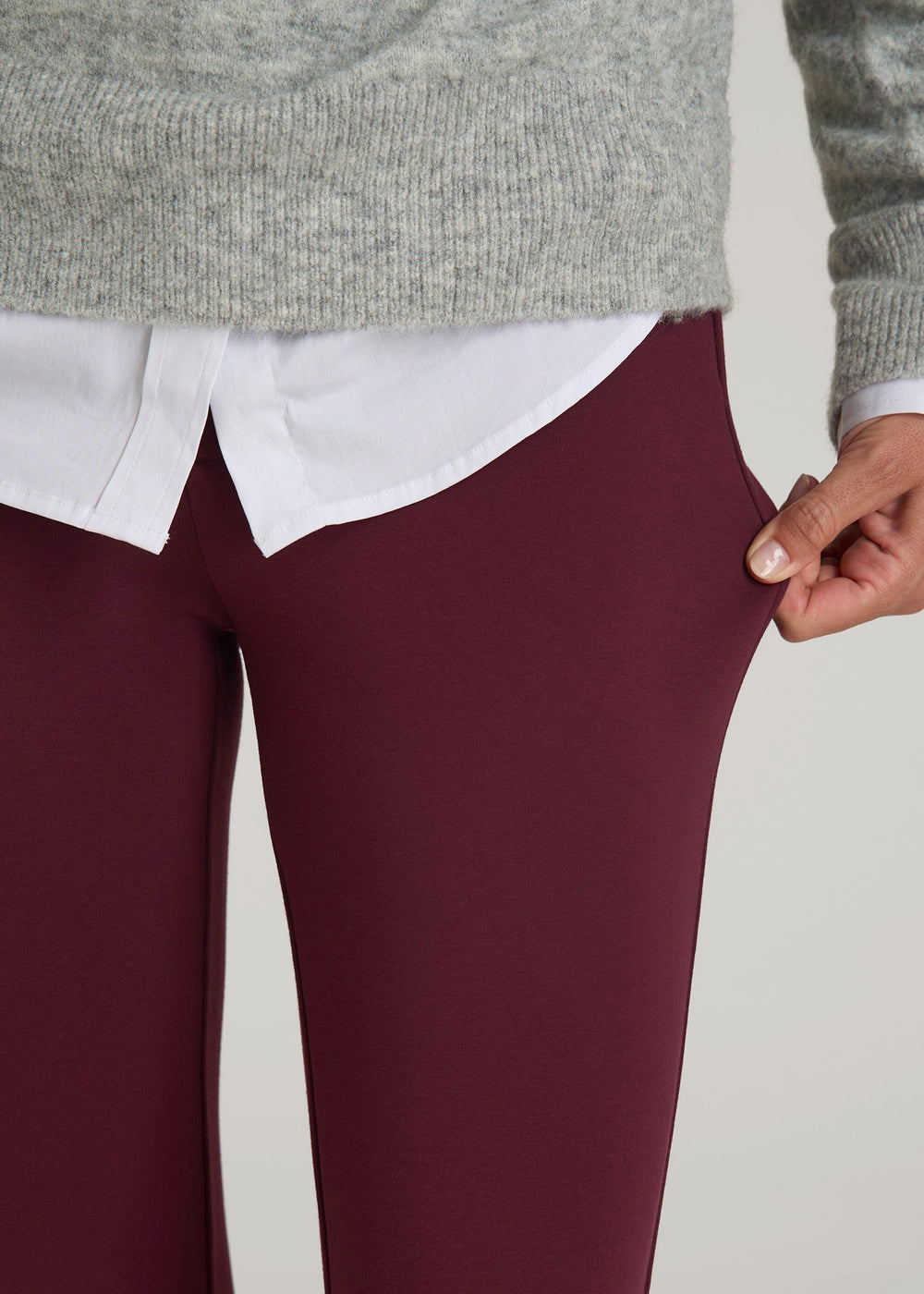 American Tall Sale | Soft Flex Ponte Skinny High Rise Pant for Tall Women in Port Royale