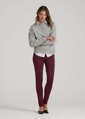 American Tall Sale | Soft Flex Ponte Skinny High Rise Pant for Tall Women in Port Royale