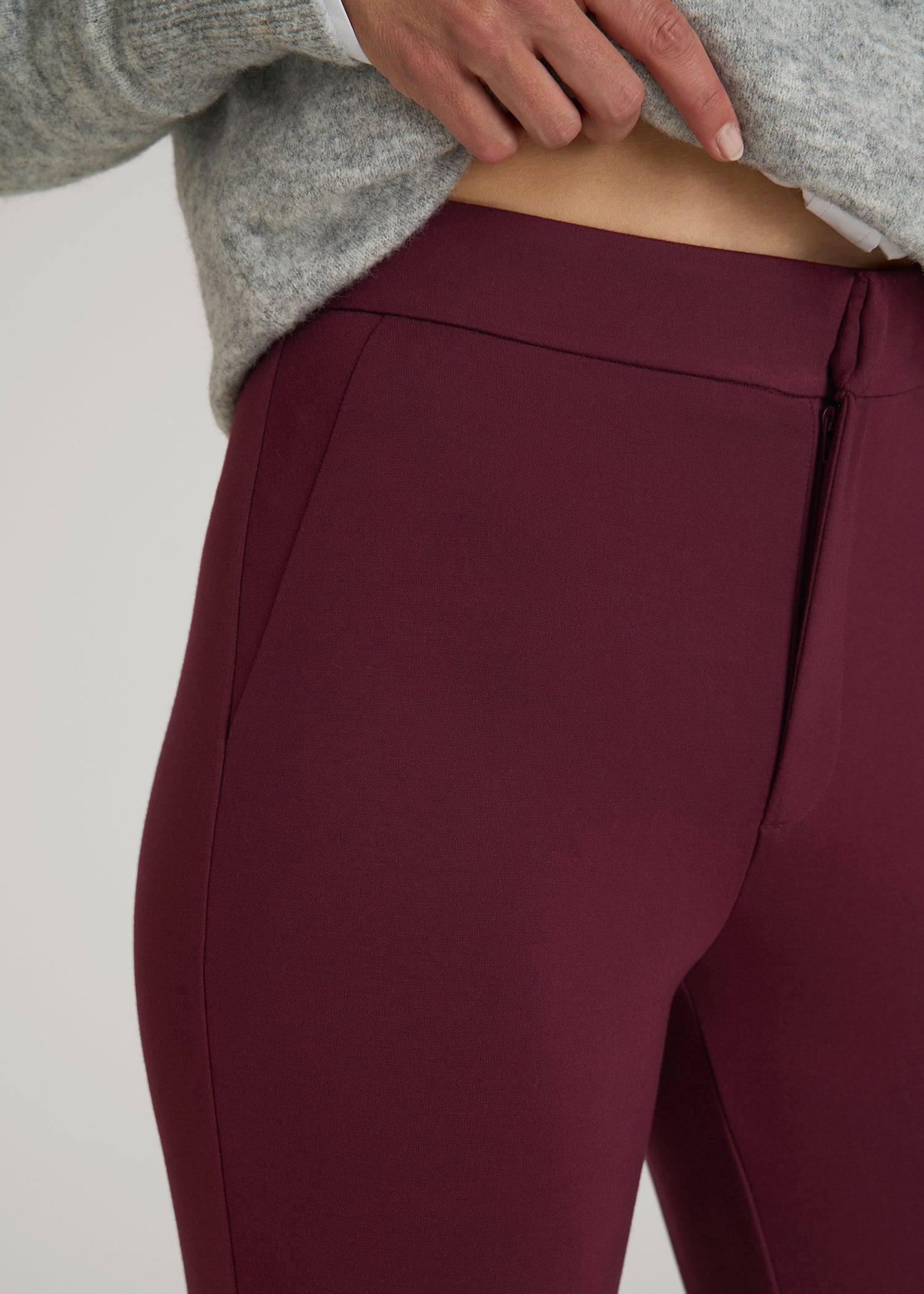 American Tall Sale | Soft Flex Ponte Skinny High Rise Pant for Tall Women in Port Royale