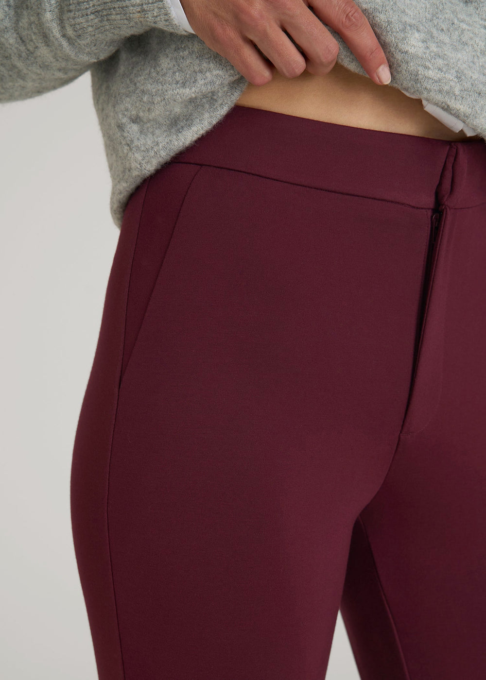 American Tall Sale | Soft Flex Ponte Skinny High Rise Pant for Tall Women in Port Royale