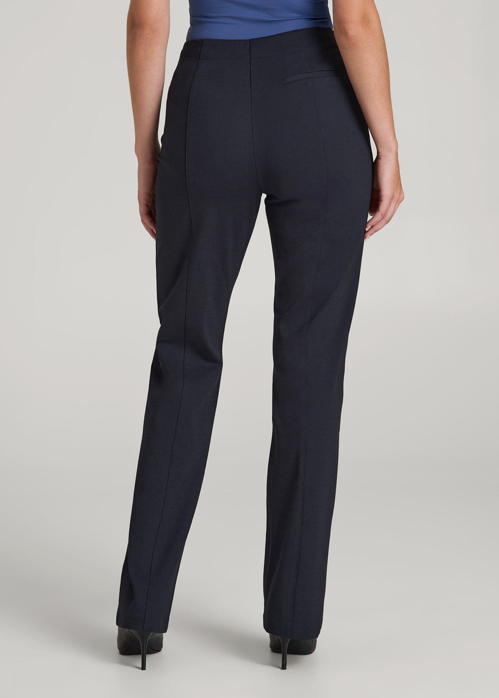 American Tall For Sale | Freedom Flex Straight Leg Dress Pants for Tall Women in Deep Navy