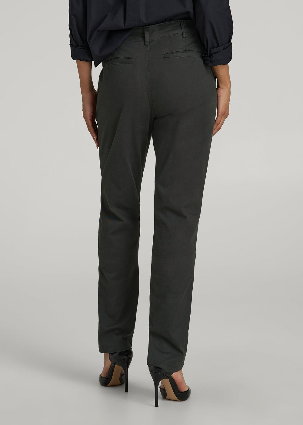American Tall Online Shop | High Rise Tapered Chino Pants for Tall Women in Pine Grove