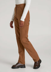 American Tall Sale | High-Waisted Carpenter Pocket Pants for Tall Women in Nutshell
