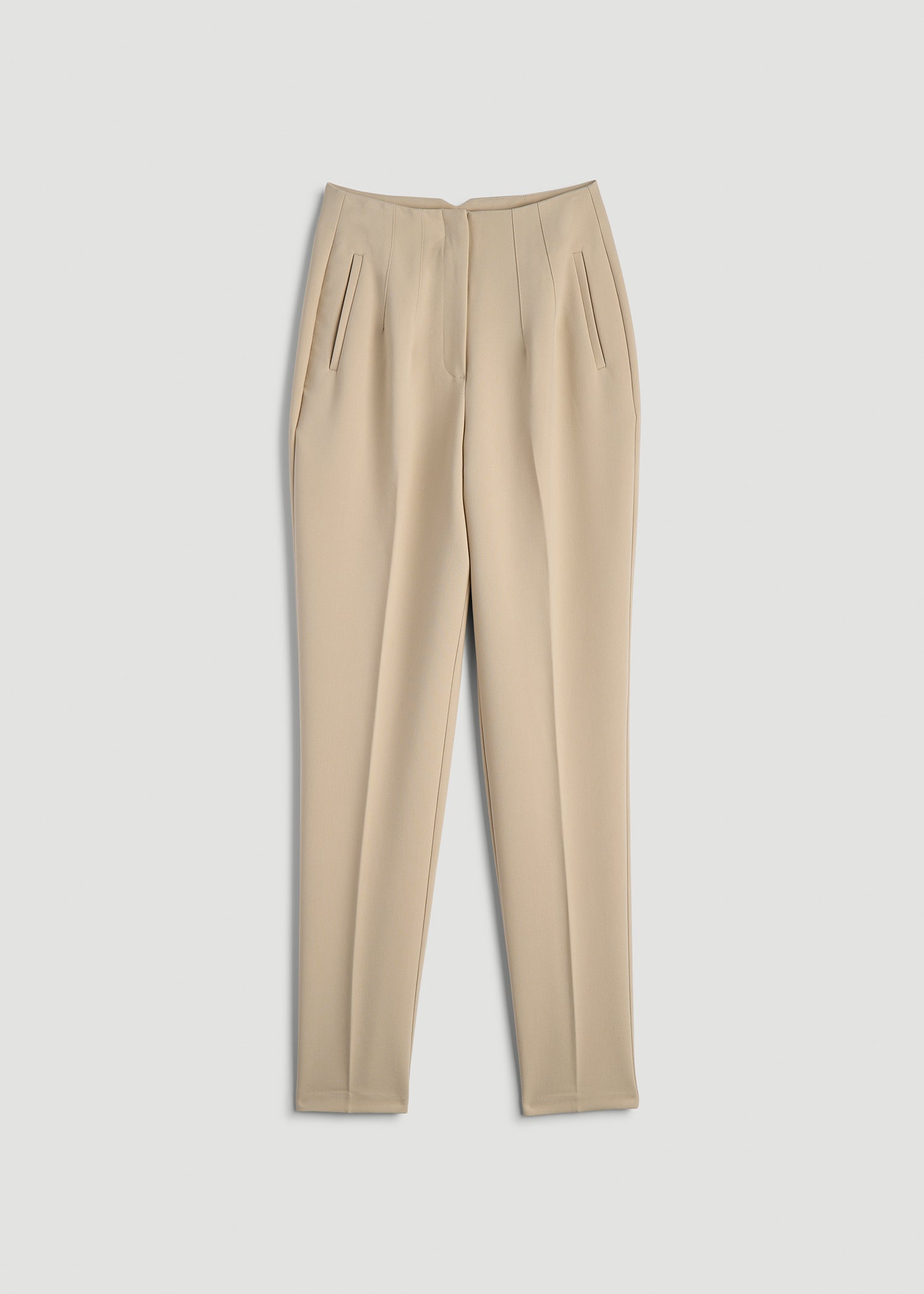 American Tall For Sale | High Rise Pants with Darts for Tall Women in Light Camel
