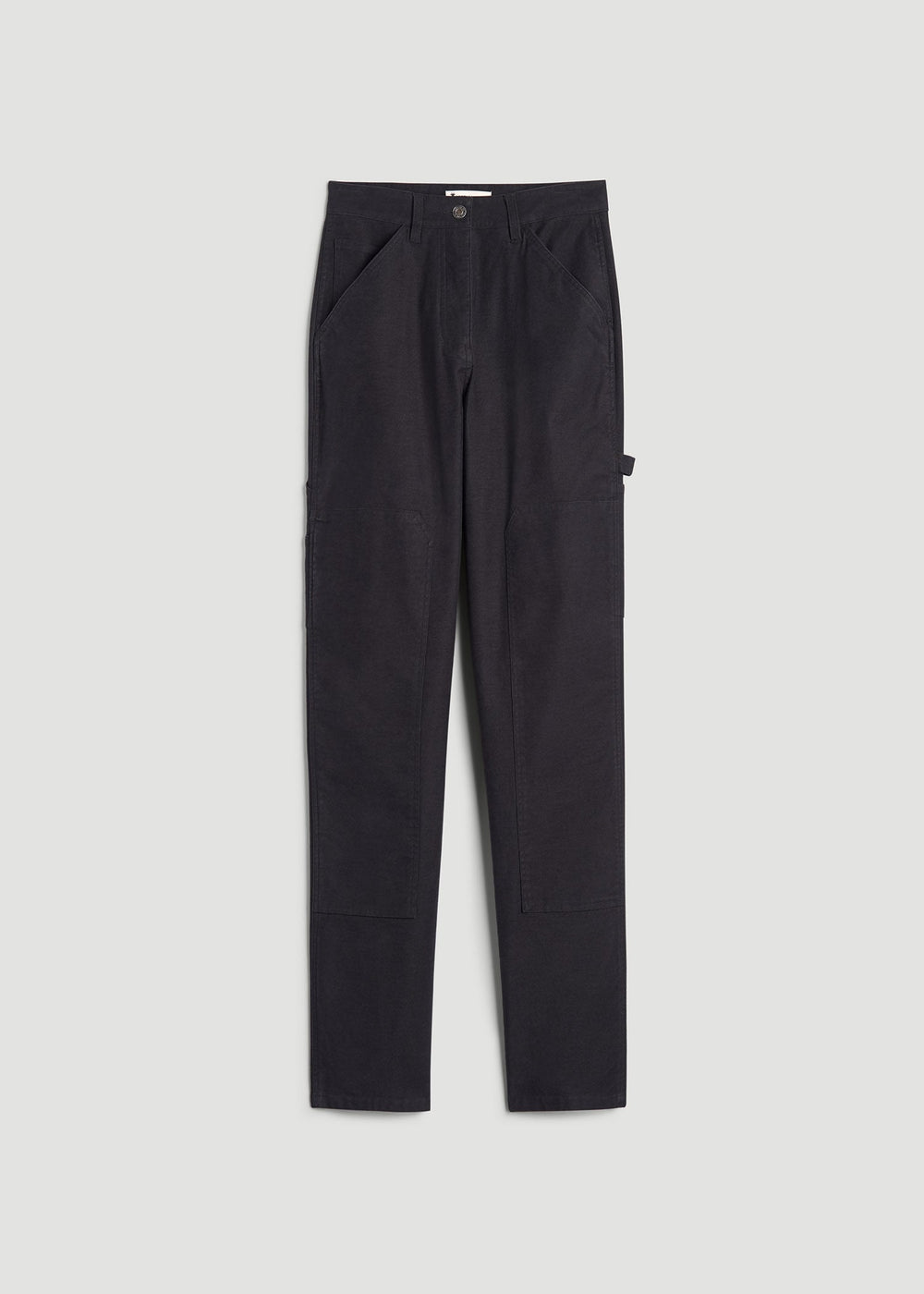 American Tall Online Shop | High-Waisted Carpenter Pocket Pants for Tall Women in Black