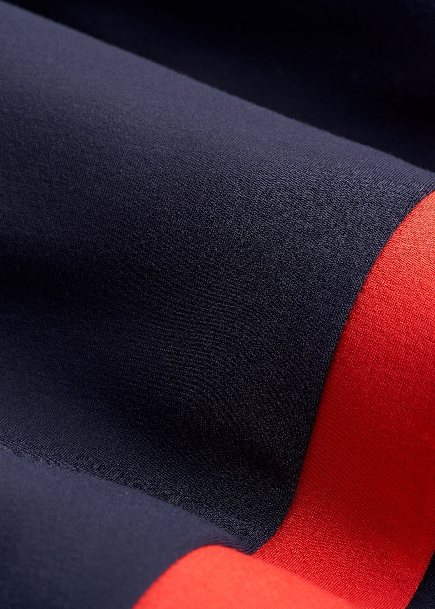 American Tall Online | Pull On Tuxedo Stripe Pants for Tall Women in True Navy and Radiant Red