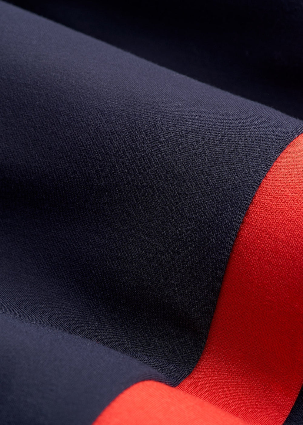 American Tall Online | Pull On Tuxedo Stripe Pants for Tall Women in True Navy and Radiant Red