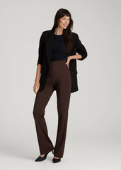American Tall Sale | High Rise Pull On Mini Flare Pant for Tall Women in Espresso