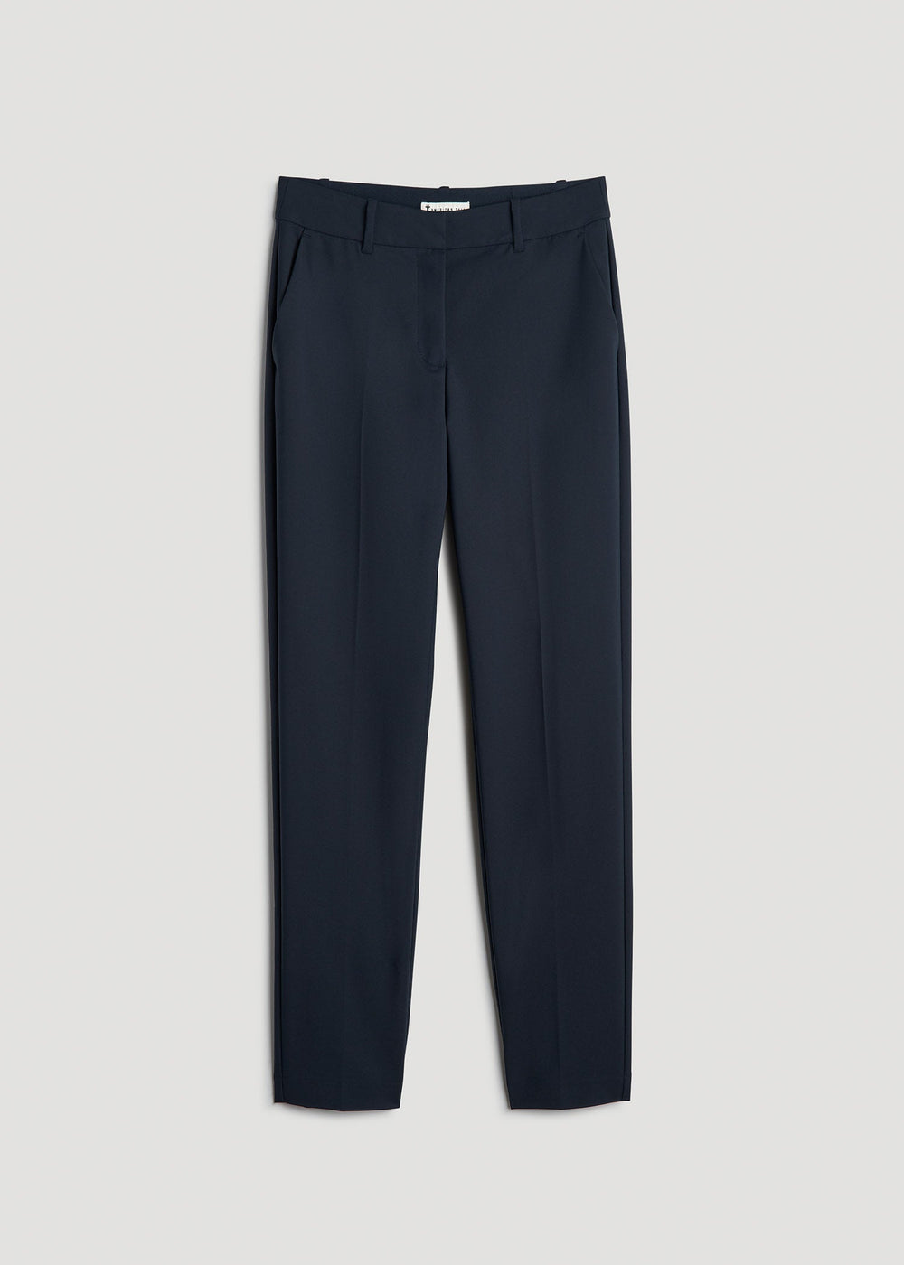 American Tall Sale | Flat Front Tapered Dress Pants for Tall Women in True Navy