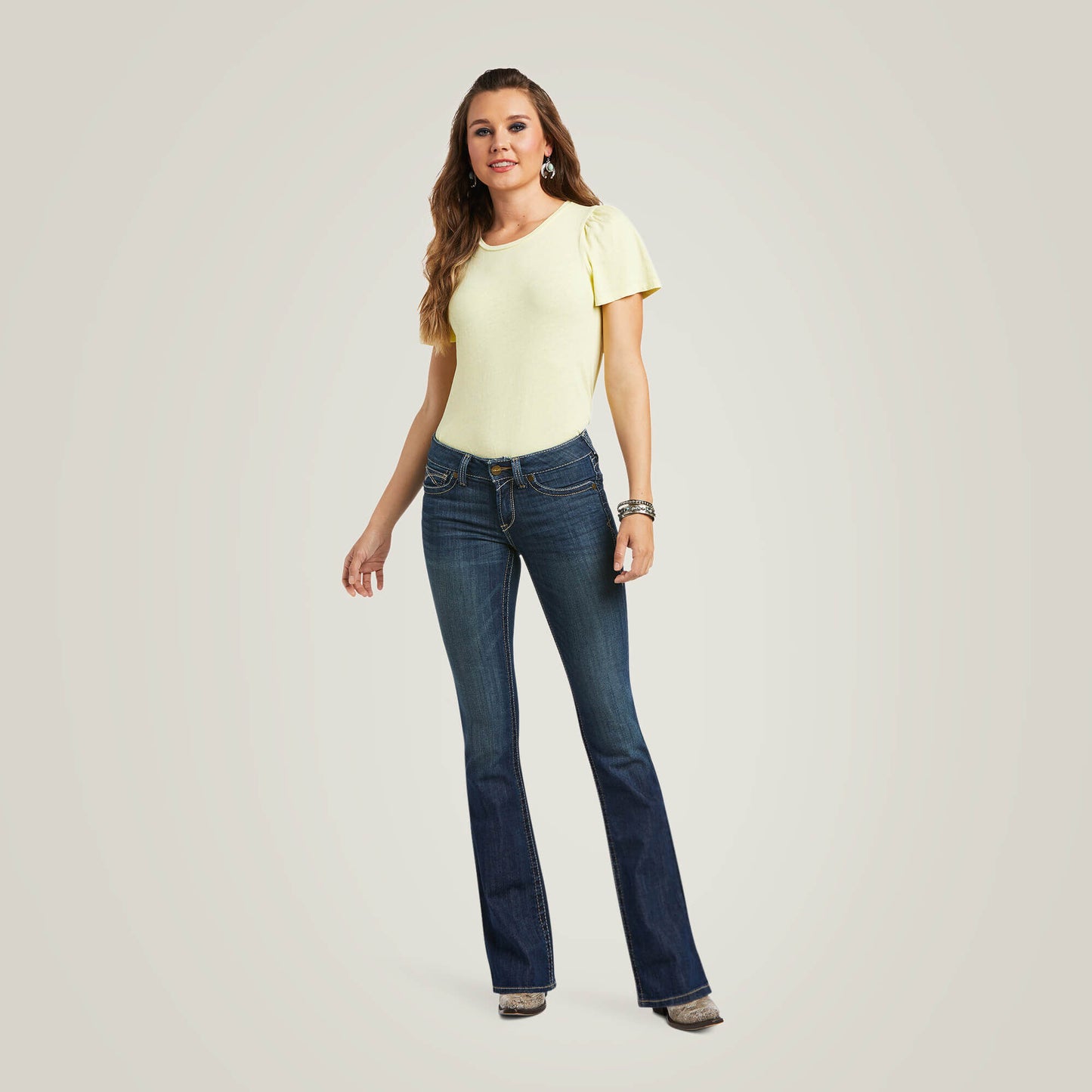 Ariat Mid Rise Corinne Boot Cut Jeans
