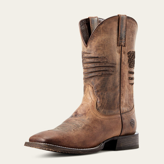 Ariat Circuit Patriot Wide Square Toe Cowboy Boot