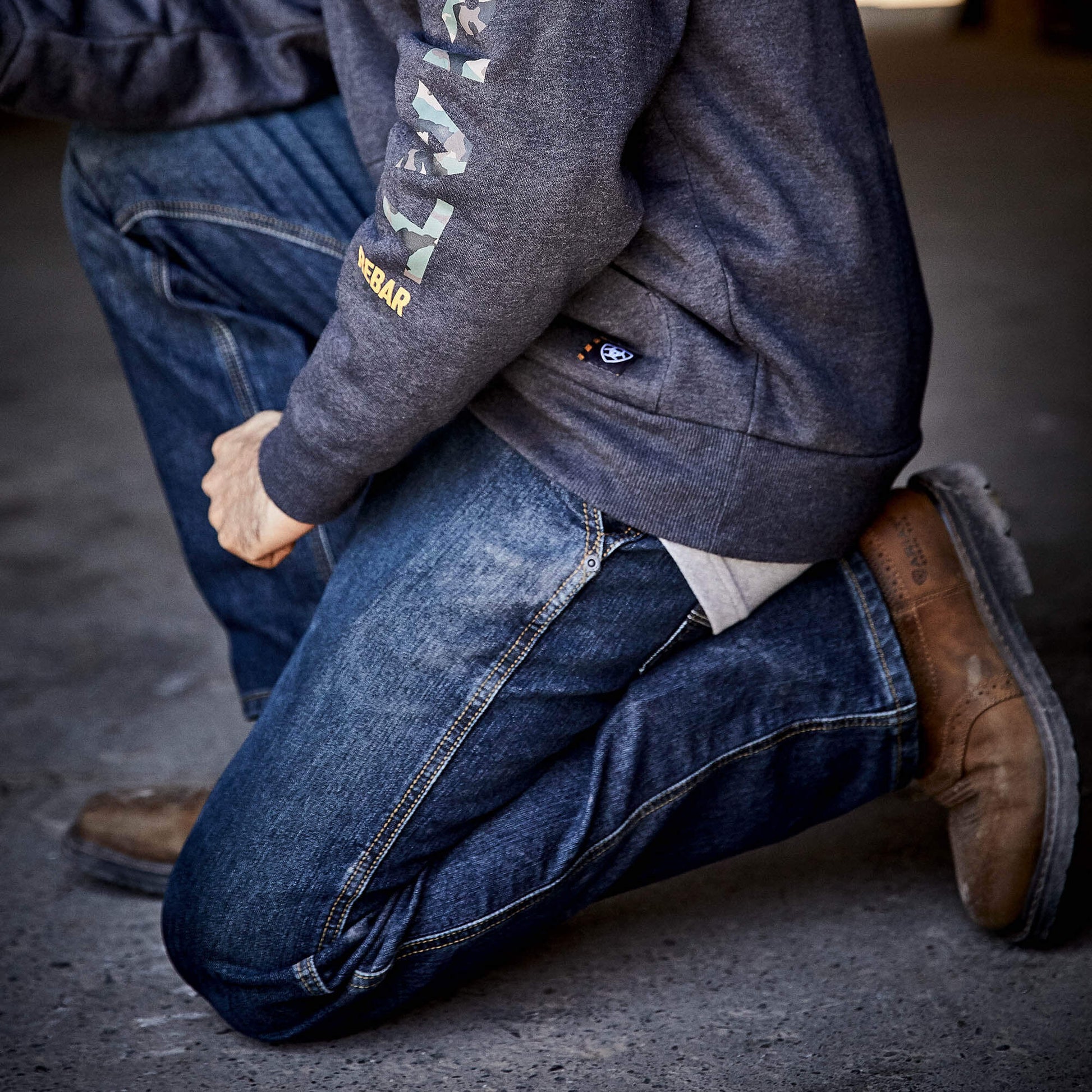 Ariat Rebar M4 Relaxed Workhorse DuraStretch Boot Cut Jeans