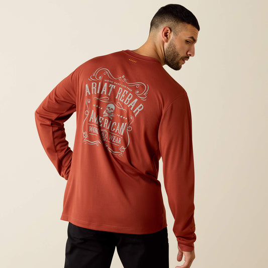Ariat Rebar Heat Fighter Label Long Sleeve T-Shirt
