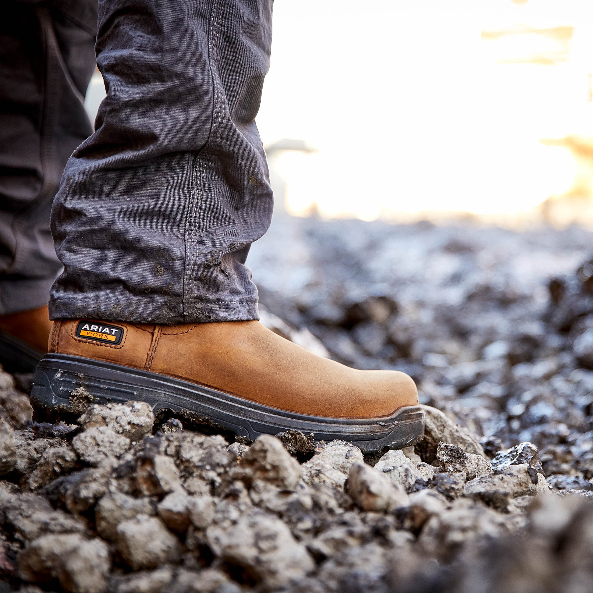 Ariat Turbo Chelsea Waterproof Carbon Toe Work Boot