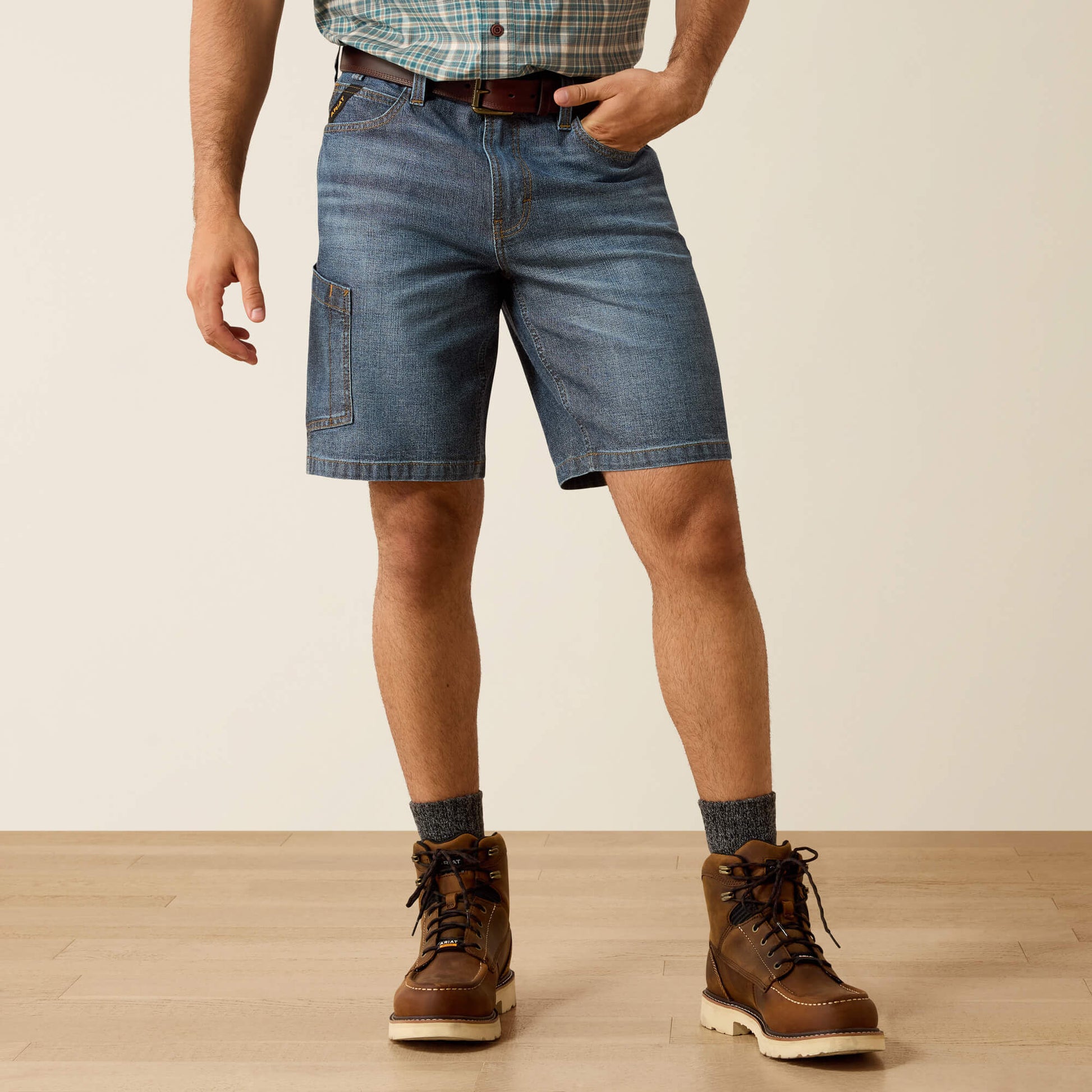 Ariat Rebar M4 Relaxed Denim 10" DuraStretch Shorts