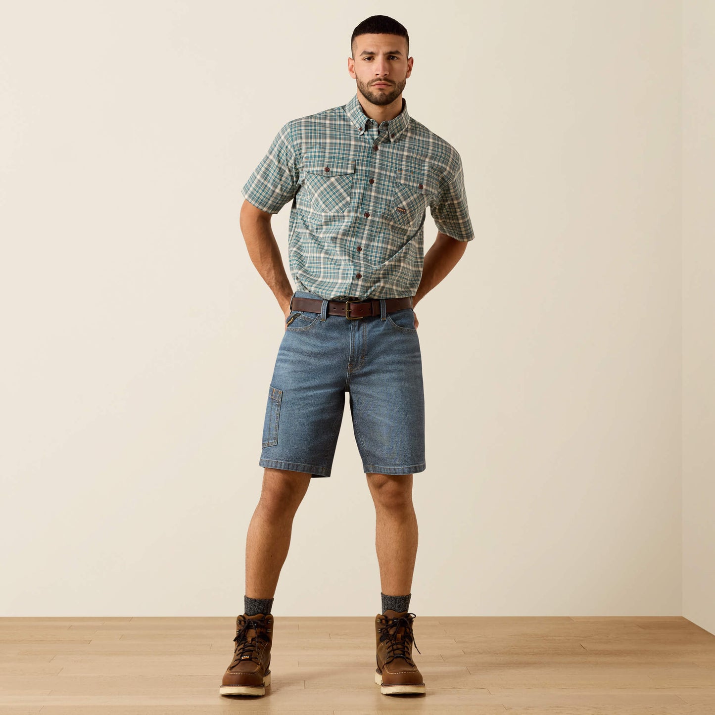 Ariat Rebar M4 Relaxed Denim 10" DuraStretch Shorts