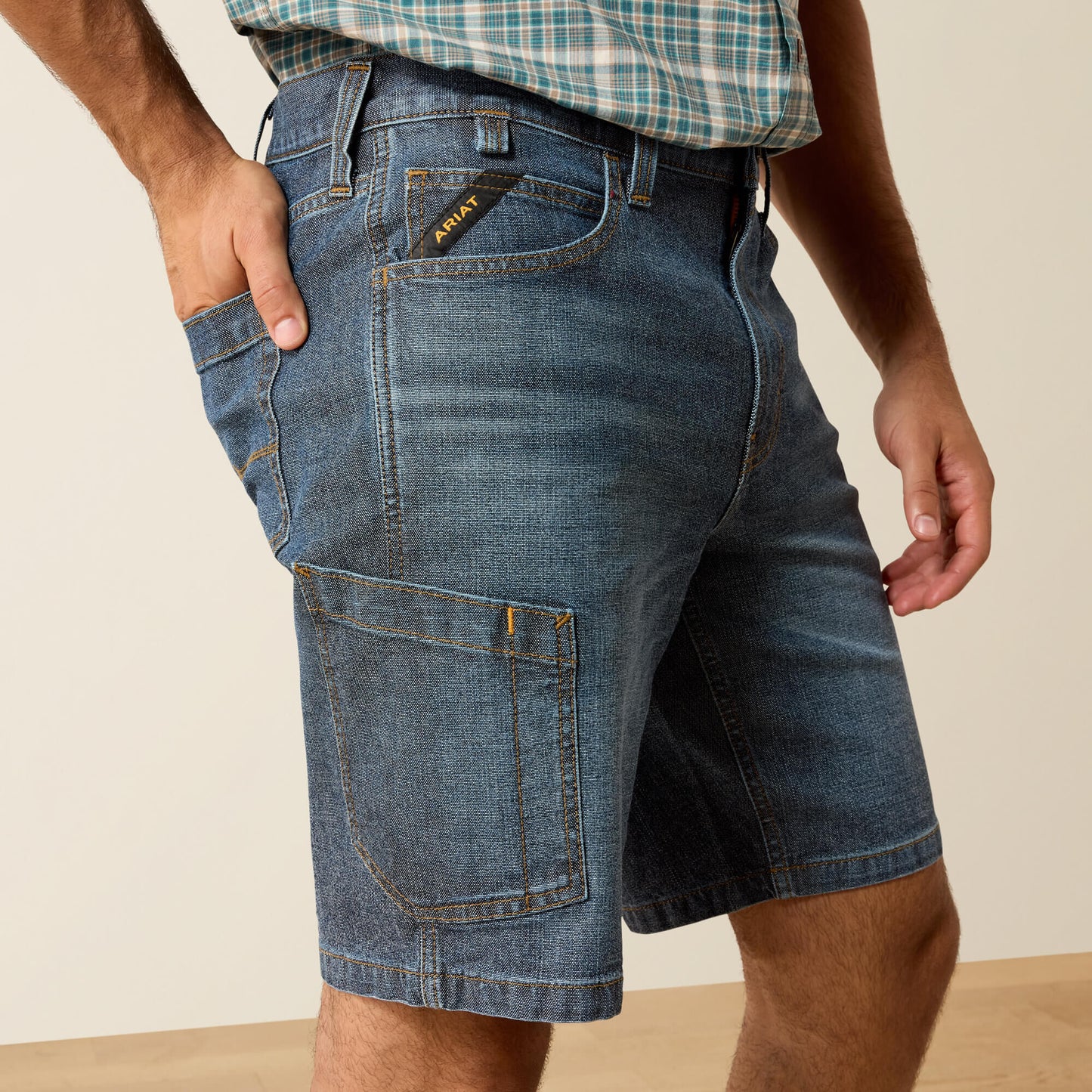 Ariat Rebar M4 Relaxed Denim 10" DuraStretch Shorts