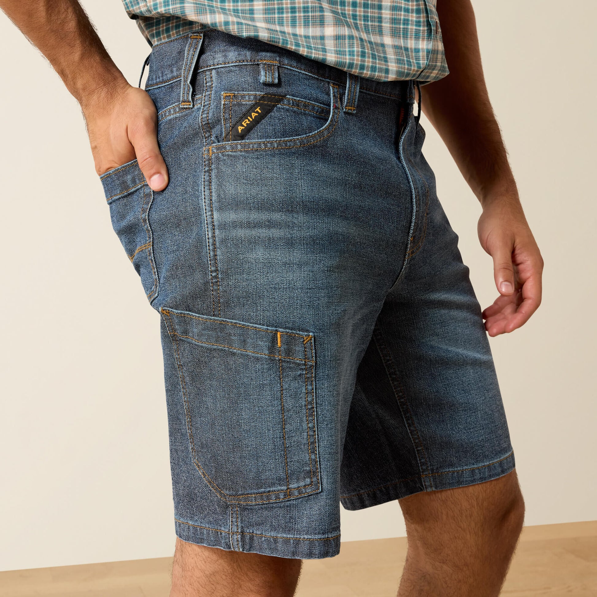 Ariat Rebar M4 Relaxed Denim 10" DuraStretch Shorts