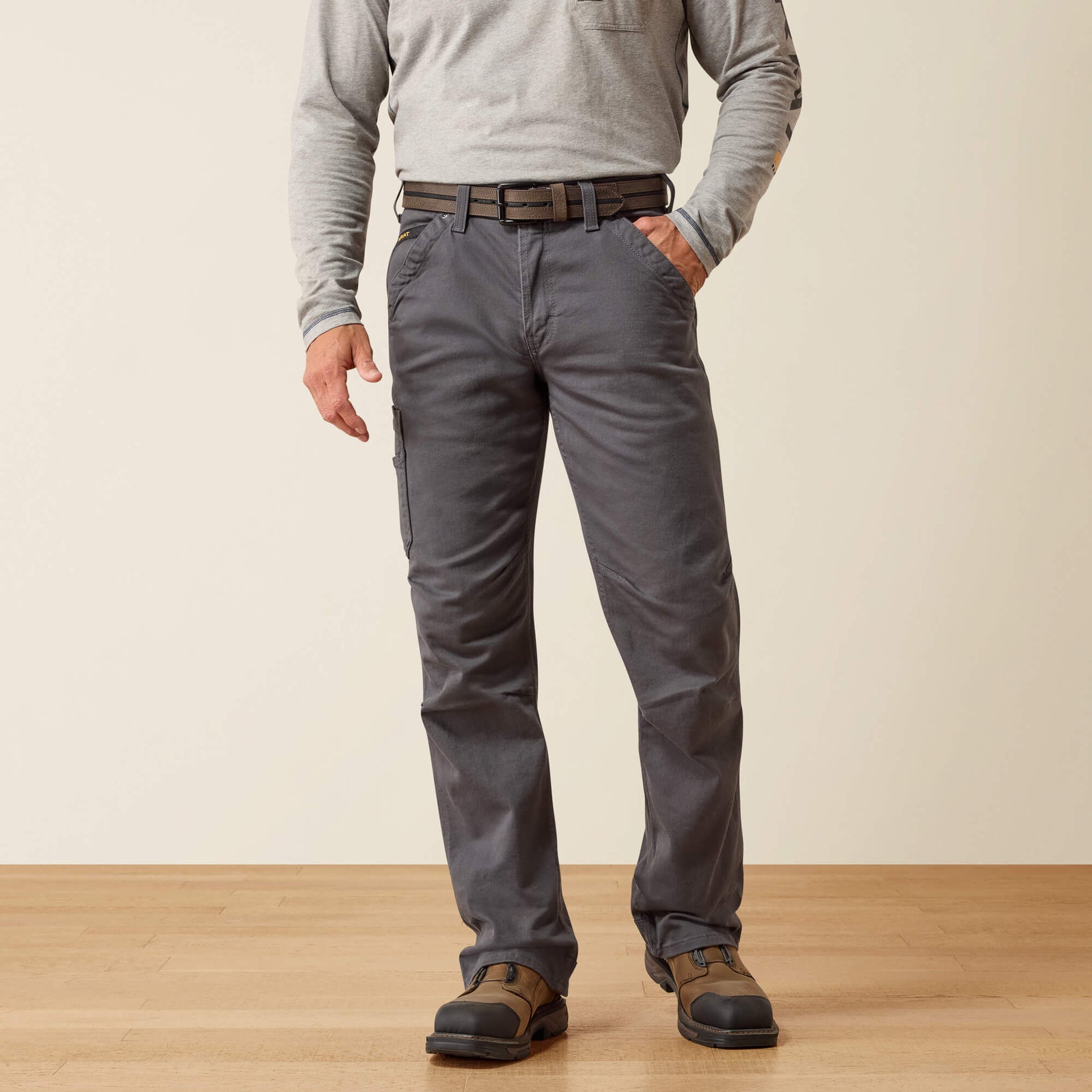 Ariat Rebar M4 Relaxed DuraStretch Washed Twill Dungaree Boot Cut Pant