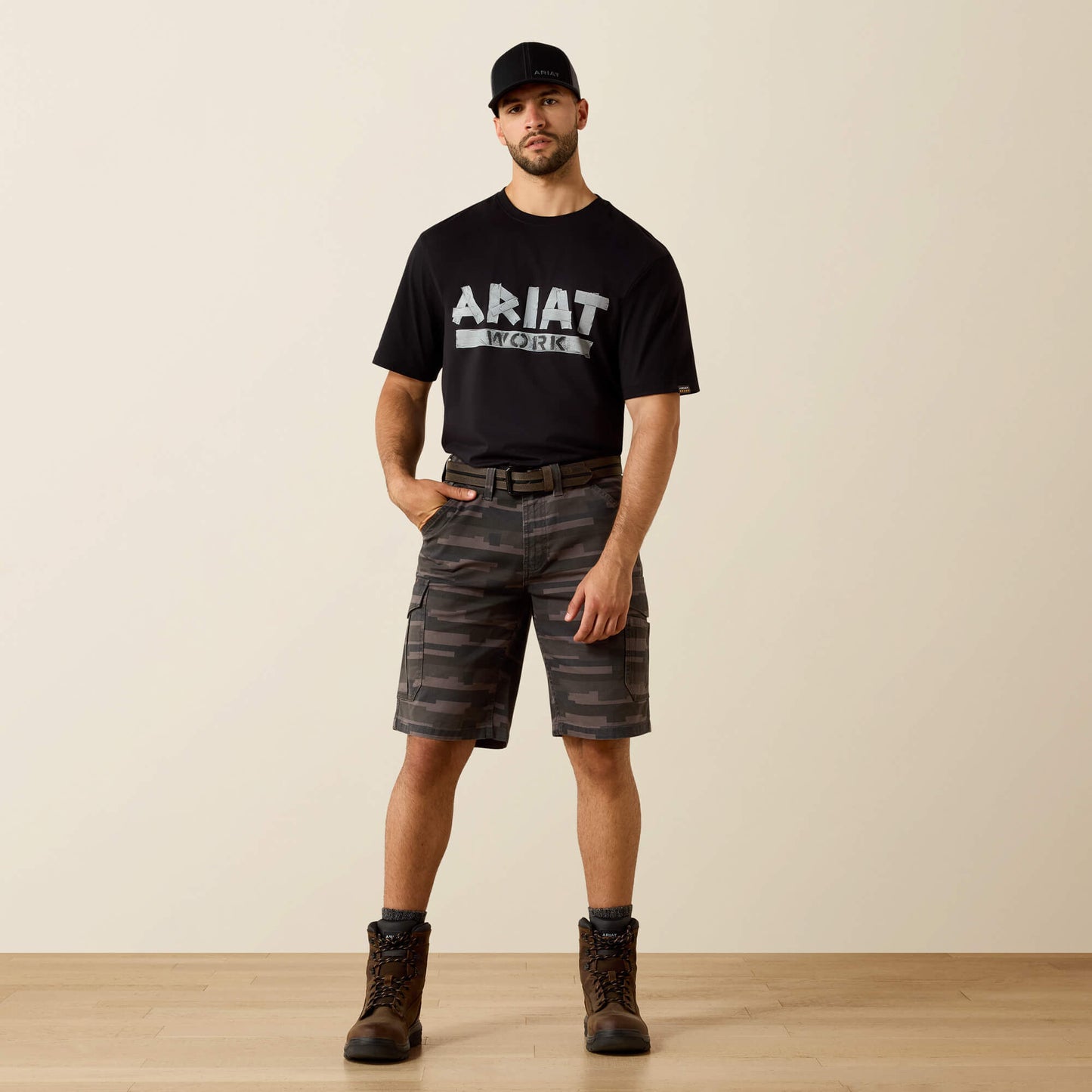 Ariat Rebar DuraStretch Made Tough Cargo 11" Short