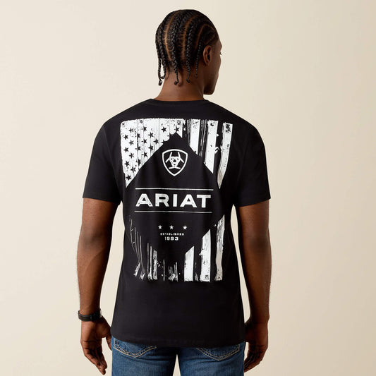 Ariat Ariat Wooden Diamond Flag Classic Fit T-Shirt